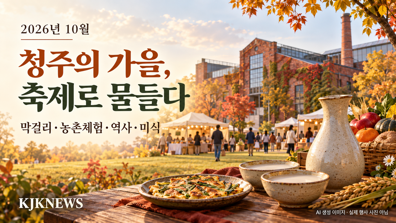 10월 주말 어디 갈까…청주, 농촌체험·역사축제·미식으로 한 달 채운다